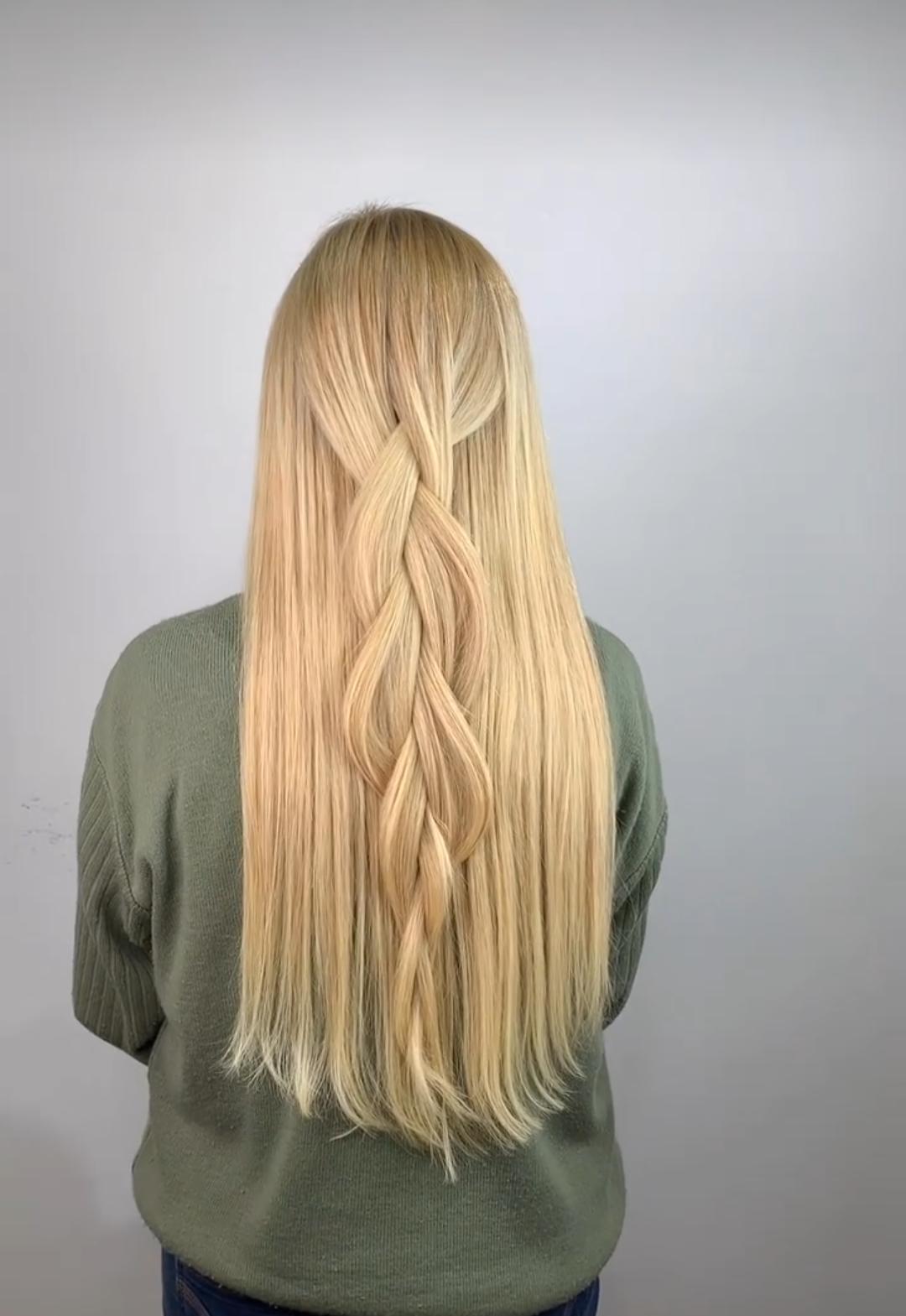 Resultado premium de mega hair com movimento natural